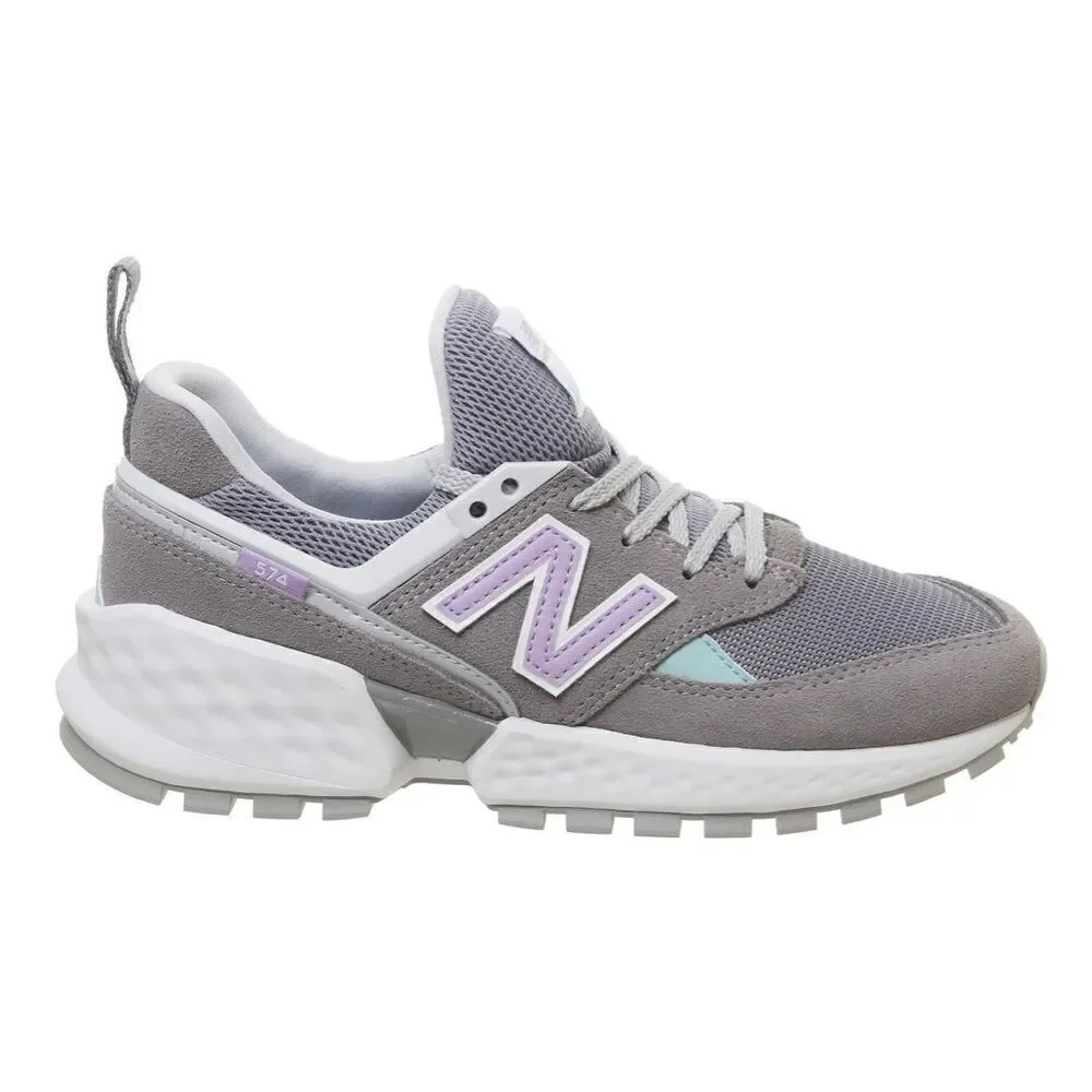 NEW BALANCE 574 Sport Women Gunmetal/Dark Violet (WS574PRC) Size 7